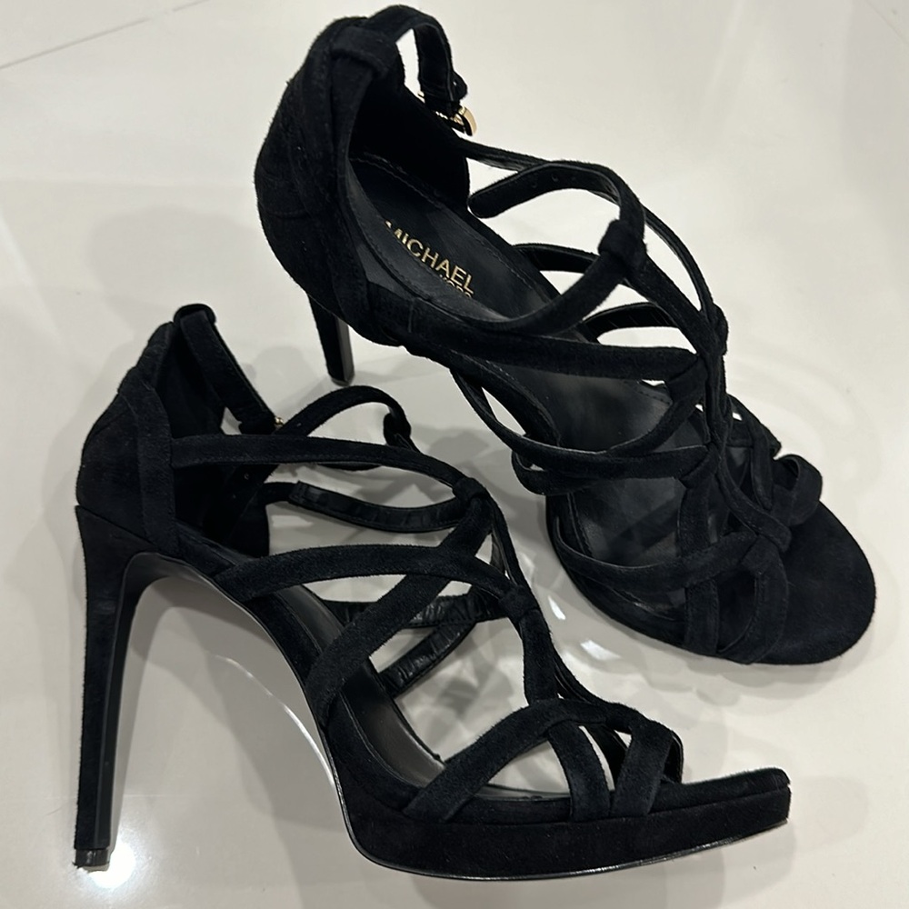 Michael Kors Suede Heeled Sandals